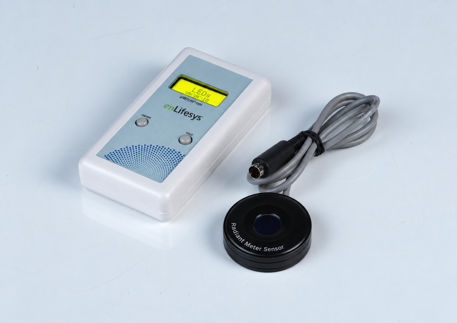 enLifeSys handheld Spectral Irradiance Meter with radiant meter sensor probe